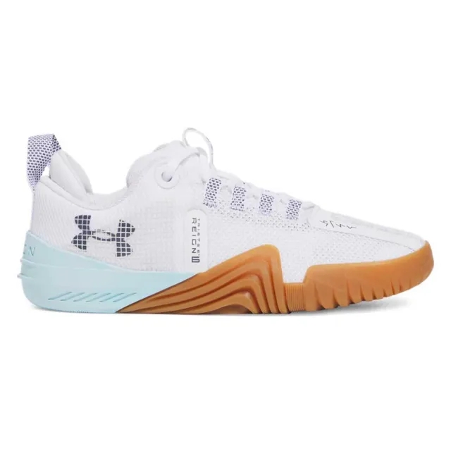 Under Armour Women's Reign 6 Training Shoes - White/Distant Gray/Downpour Gray -  Size: UK 8
