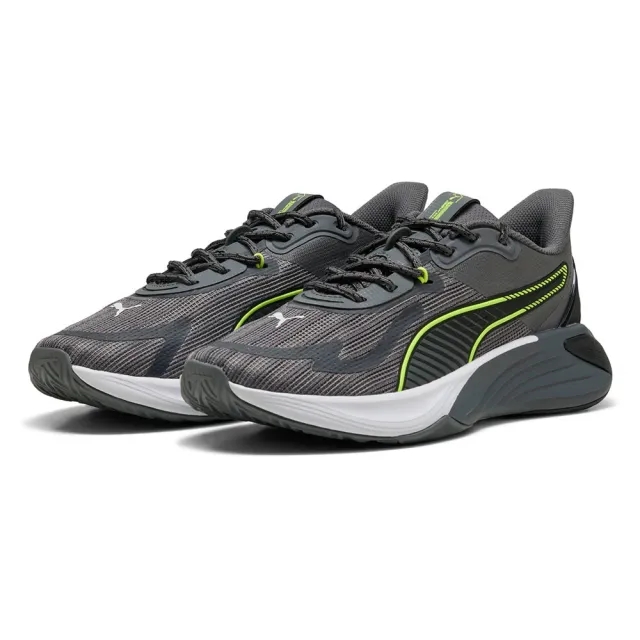 PUMA Pwr Hybrid Unwavered Training Shoes, Cool Dark Grey/Cast Iron/Yellow Alert