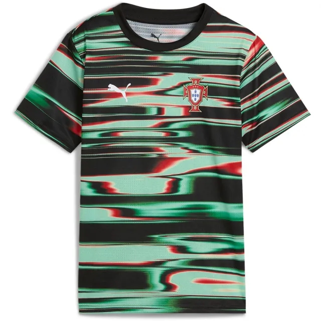 Puma Portugal Kids SS Pre-Match Home Shirt