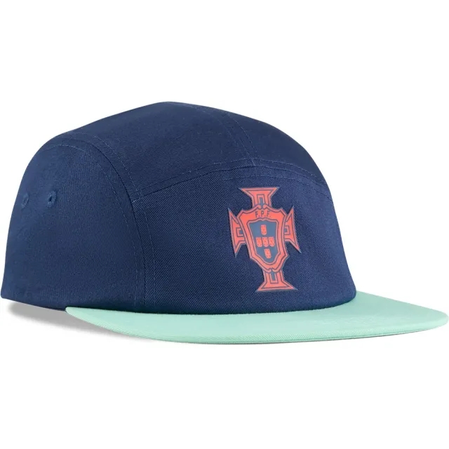 PUMA Portugal 5-Panel Football Cap, Persian Blue/Light Blue