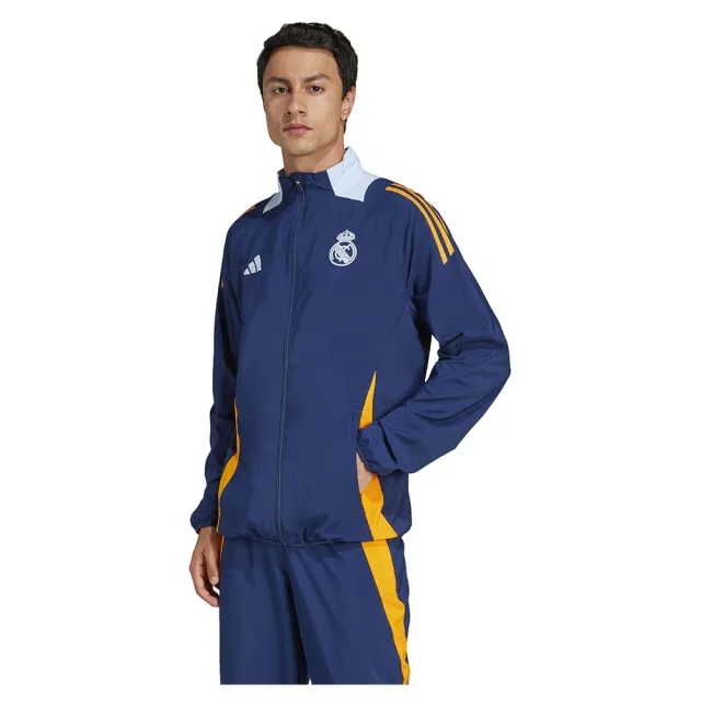 adidas Real Madrid Training Jacket Presentation Tiro 24 - Team Navy/Glow Blue/Crew Orange - ['Blue']