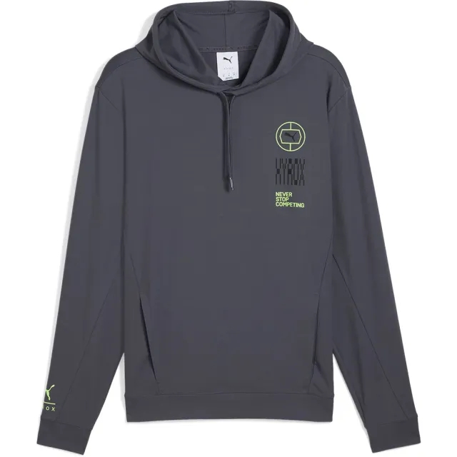 M Puma X Hyrox Cloudspun Hoodie Galactic Gray - ['Grey']