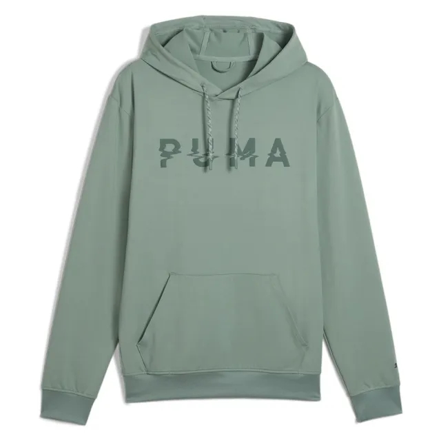 Puma M Cloudspun Branded Hoodie Green Moon - ['Green']
