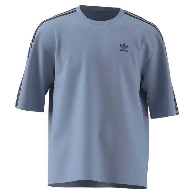 adidas Originals Oversized 3-Stripes T-Shirt - Blue - Mens