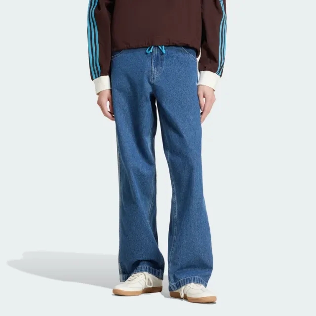 adidas Originals Adicolor Denim Firebird Pants, Blue