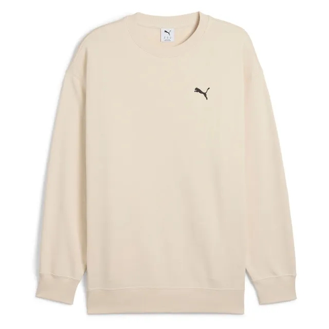 PUMA Wardrobe Ess Relaxed Crew Shirt Men, Alpine Snow