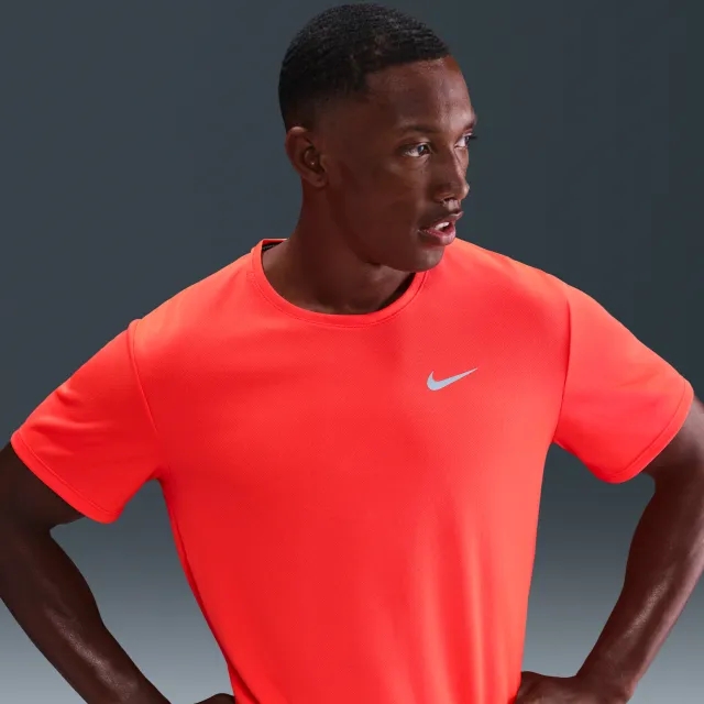 Nike Miler Running Shirt Men - Red