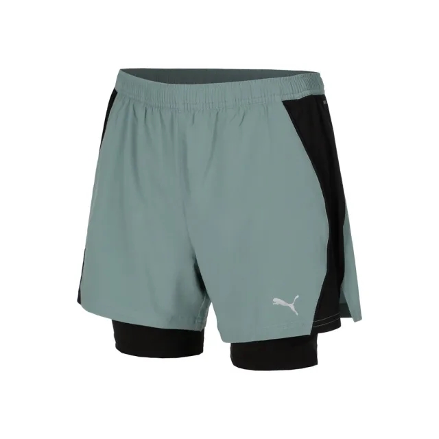 PUMA Velocity 2-in-1 Running Shorts Men, Green Moon