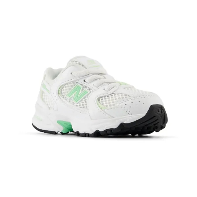 New Balance white & green 530 Toddler trainers