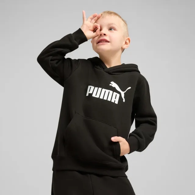 PUMA Ess No. 1 Logo Fleece Hoodie Kids, Black