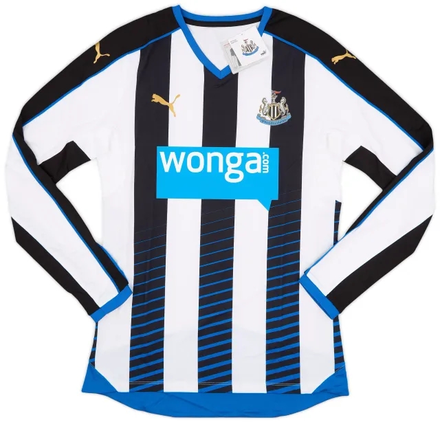 Puma 2015-16 Newcastle Player Issue ACTV Fit Home L/S Shirt (XL)