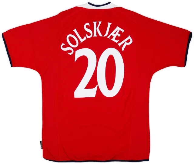 Umbro 2000-02 Norway Home Shirt Solskjaer #20 (L)