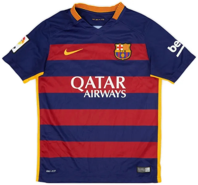 Nike 2015-16 Barcelona Home Shirt - 8/10 - (M.Boys)
