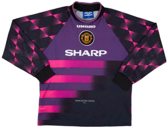Umbro 1996-97 Manchester United GK Shirt - 6/10 - (L.Boys)