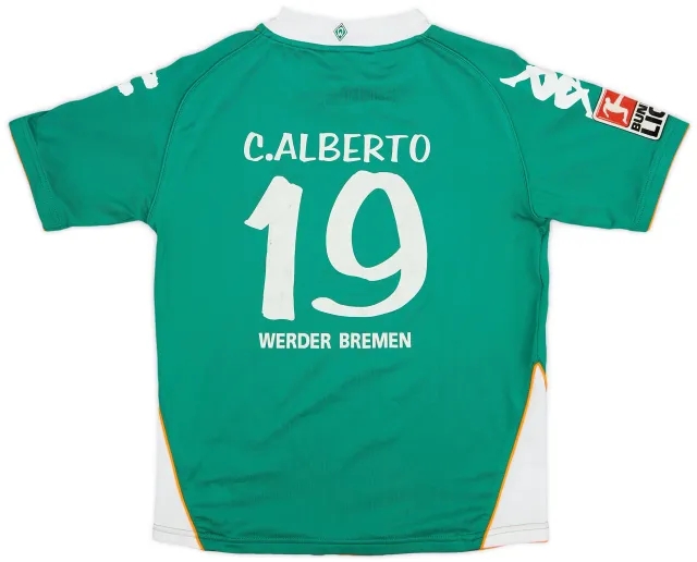 Kappa 2007-08 Werder Bremen Home Shirt C. Alberto #19 - 6/10 - (XL.Boys)