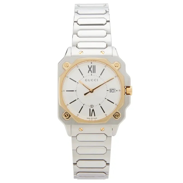 Gucci G-Flat 30mm Watch Gold/Silver