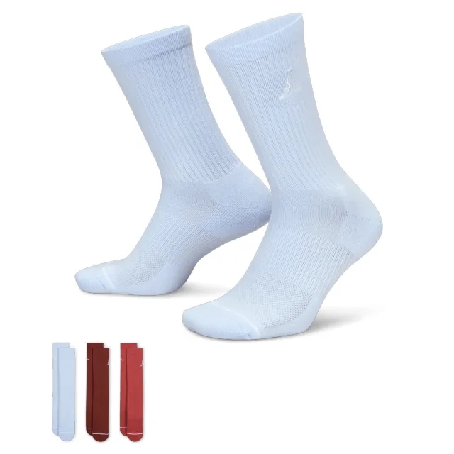 Nike Jordan Jordan Everyday Cushioned Crew 3 Pack Unisex Socks - Blue