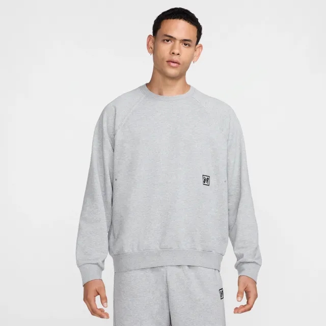 Nike Training Heritage Dri-Fit Fleece Sweatshirt In Grey