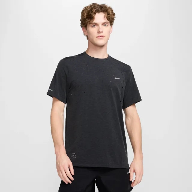 Nike Running Division Men's Dri-FIT ADV Short-Sleeve Running Top - Black - Polyester/Lyocell/Elastane