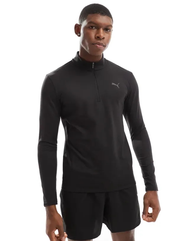 PUMA Train Slim Fit Quarter Zip Men, Black