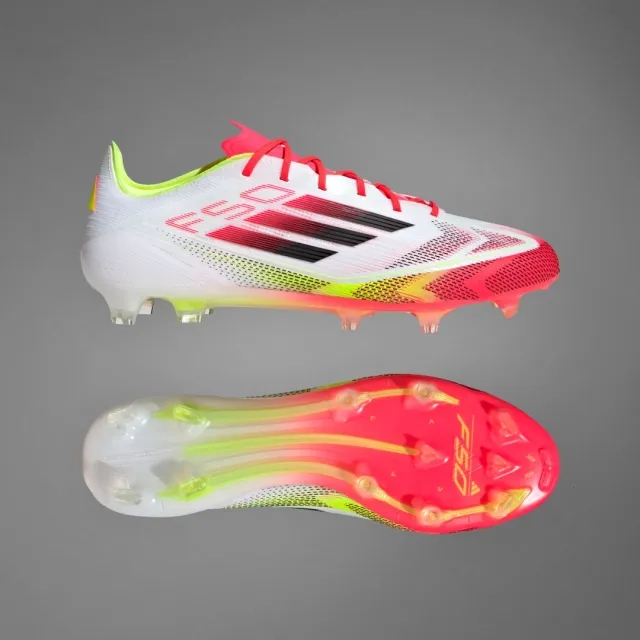 adidas Adults F50 League Firm Ground Football Boots in White/Black