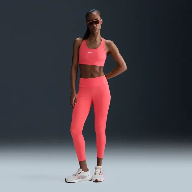 Nike Fast Women's Mid-Rise 7/8 Leggings - Orange - Polyester/Elastane
