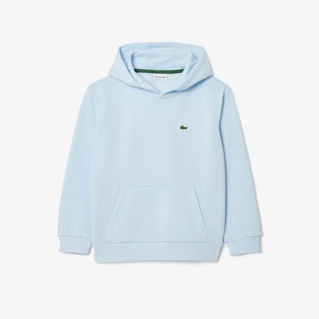 Lacoste Kangaroo Pocket Fleece Hoodie - Light Blue