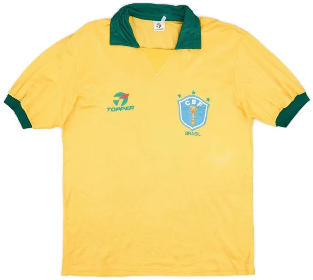 1990 Brazil Home Shirt - 9/10 - (XL)