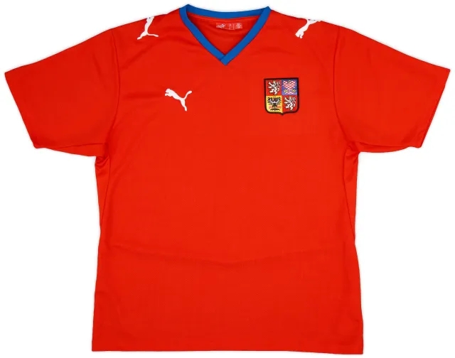 Puma 2008-09 Czech Republic Basic Home Shirt - 9/10 - (L)