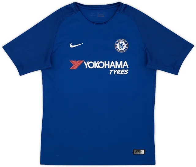adidas 2017-18 Chelsea Home Shirt - 8/10 - (XL.Boys)