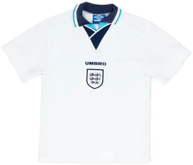 Umbro 1995-97 England Home Shirt - 8/10 - (L.Boys)