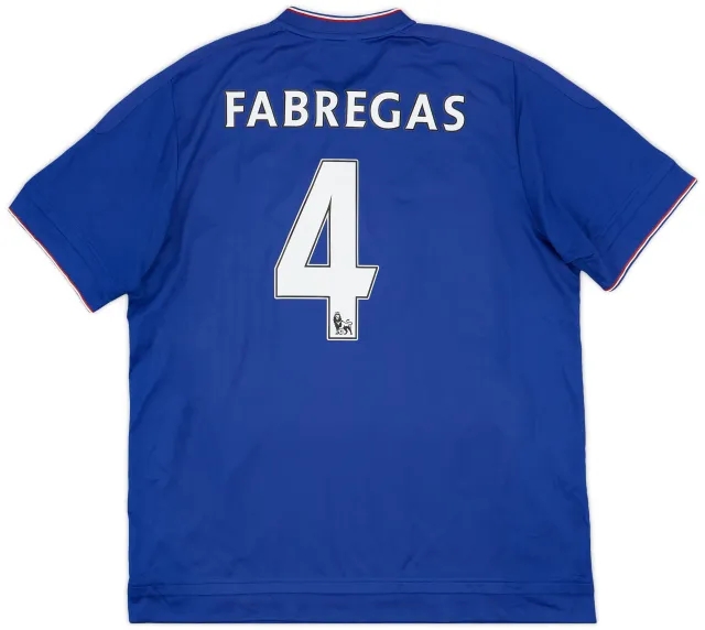 adidas 2015-16 Chelsea Home Shirt Fabregas #4 - 5/10 - (XL)