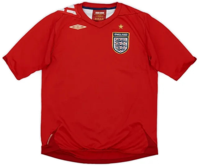 Umbro 2006-08 England Away Shirt - 8/10 - (L.Boys)