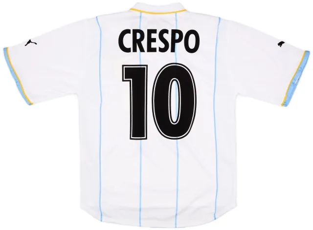 Puma 2001-02 Lazio European Home Shirt Crespo #10 (S)
