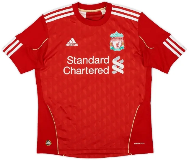 adidas 2010-12 Liverpool Home Shirt - 7/10 - (L.Boys)