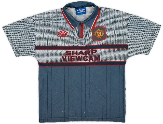 Umbro 1995-96 Manchester United Away Shirt - 5/10 - (L.Boys)