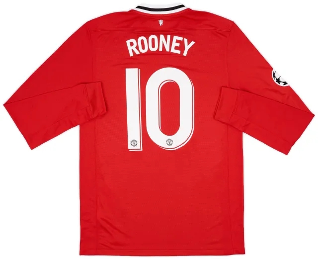 Nike 2011-12 Manchester United Home L/S Shirt Rooney #10 (M)
