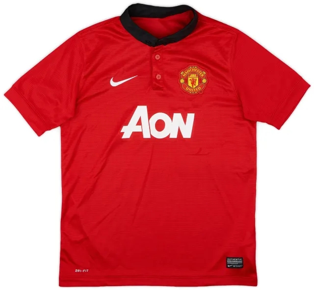 Nike 2013-14 Manchester United Home Shirt - 8/10 - (L.Boys)