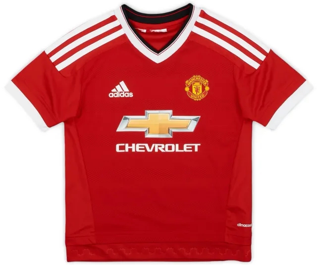 adidas 2015-16 Manchester United Home Shirt - 8/10 - (5-6 Years)