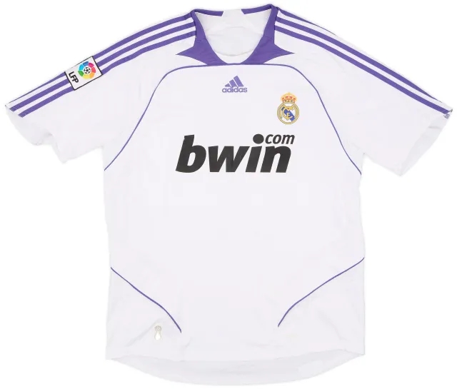 adidas 2007-08 Real Madrid Home Shirt - 6/10 - (L)