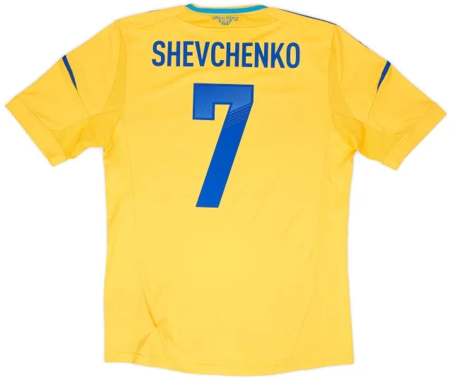 adidas 2011-13 Ukraine Home Shirt Shevchenko #7 - 6/10 - (M)