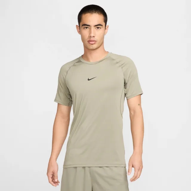 Nike Training Dri-Fit Muscle Fit T-Shirt In Khaki-Black