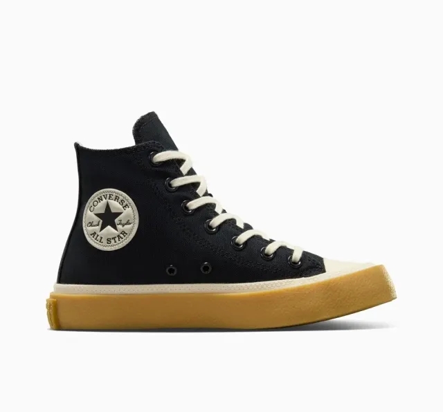 Converse Womens Chuck Taylor All Star Retro Rubber Hi Trainer - Black - Size 5.5 - Black