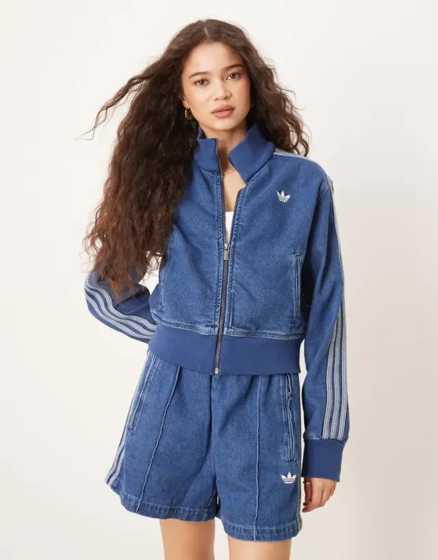adidas Originals Women Adicolor Denim Track Top