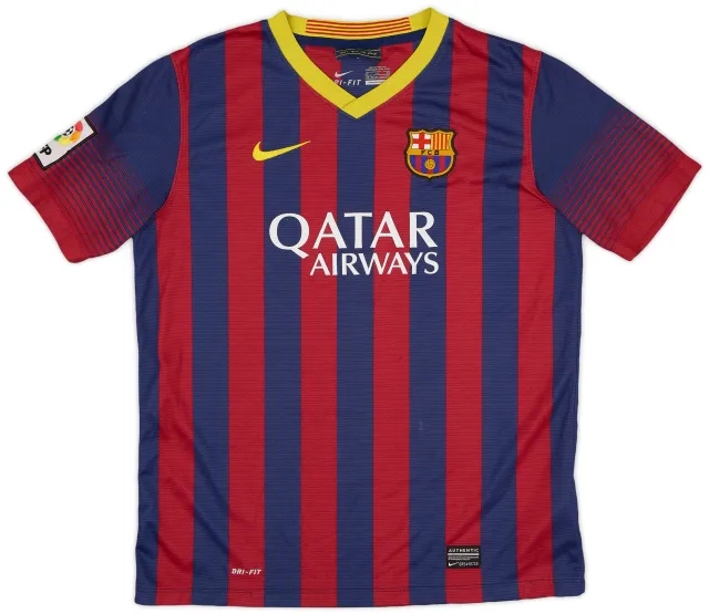 Nike 2013-14 Barcelona Home Shirt - 7/10 - (XL.Boys)