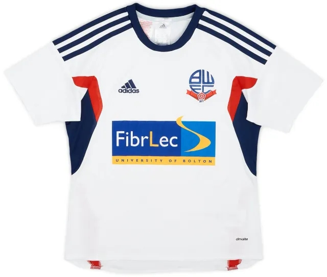 adidas 2013-14 Bolton Home Shirt - 7/10 - (M.Boys)