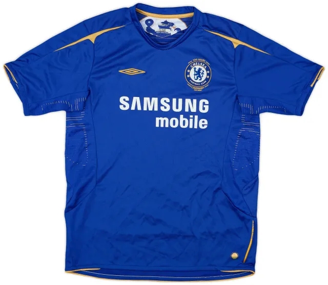 Umbro 2005-06 Chelsea Centenary Home Shirt - 8/10 - (XL.Boys)