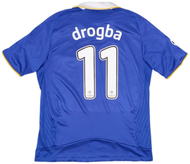 adidas 2008-09 Chelsea Home Shirt Drogba #11 - 6/10 - (M)