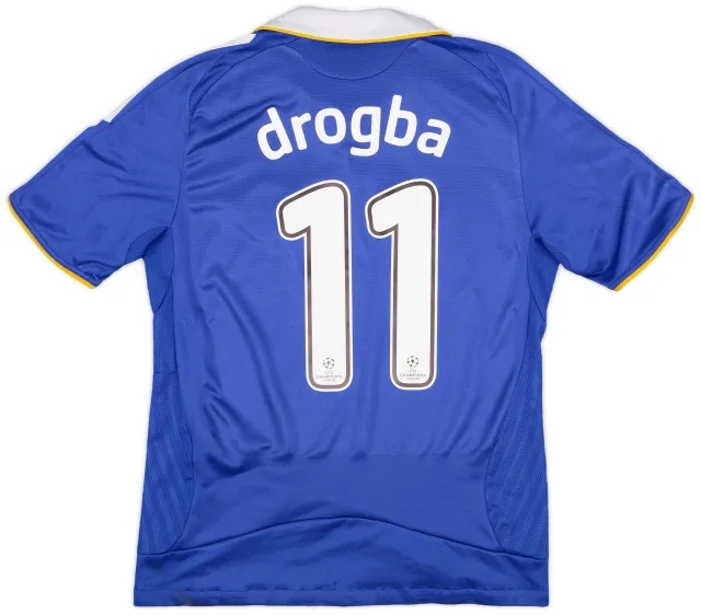 adidas 2008-09 Chelsea Home Shirt Drogba #11 - 5/10 - (S)