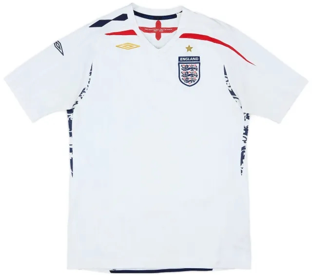 Umbro 2007-09 England Home Shirt - 5/10 - (XL.Boys)